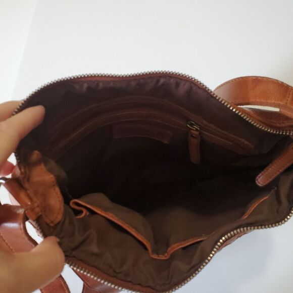 Vilenca Holland crossbody woven brown leather bag - Picture 5 of 11